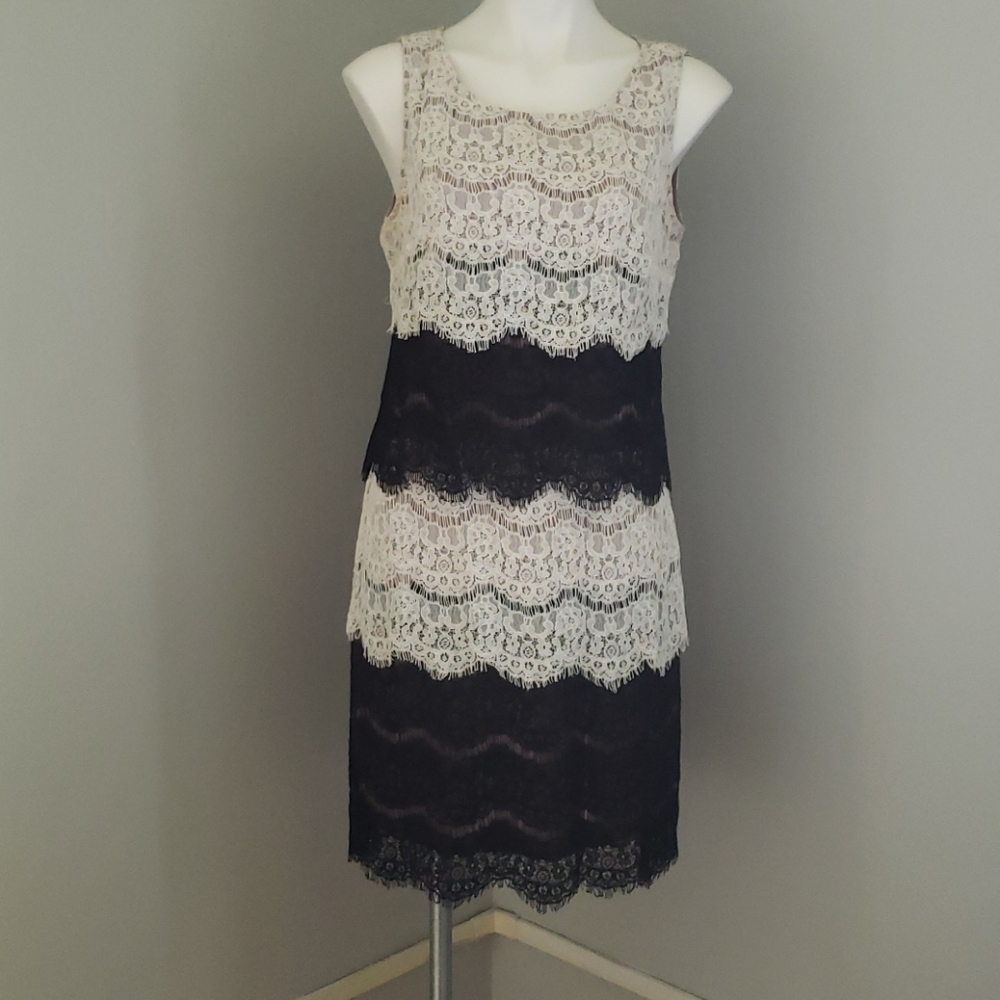 Lace Overlay Dress